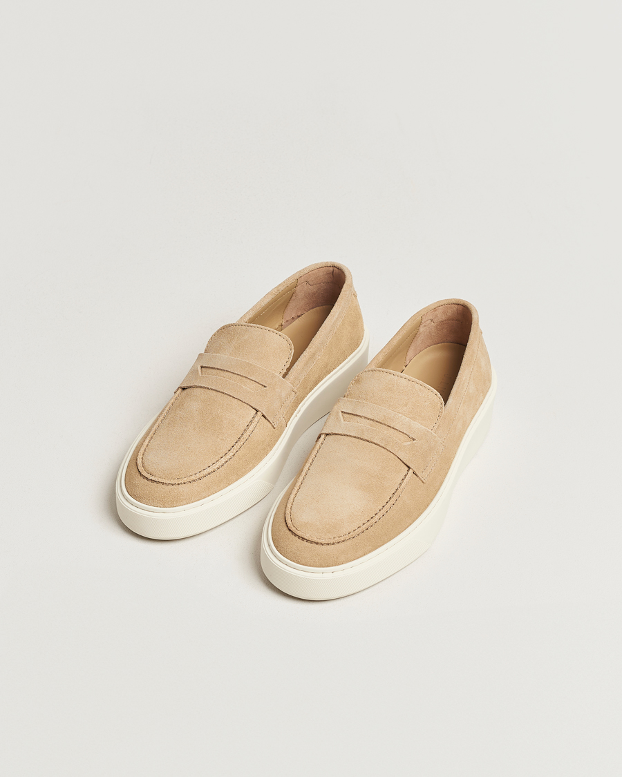 Herren | J.Lindeberg Mauri Suede Loafer Safari Beige | J.Lindeberg | Mauri Suede Loafer Safari Beige