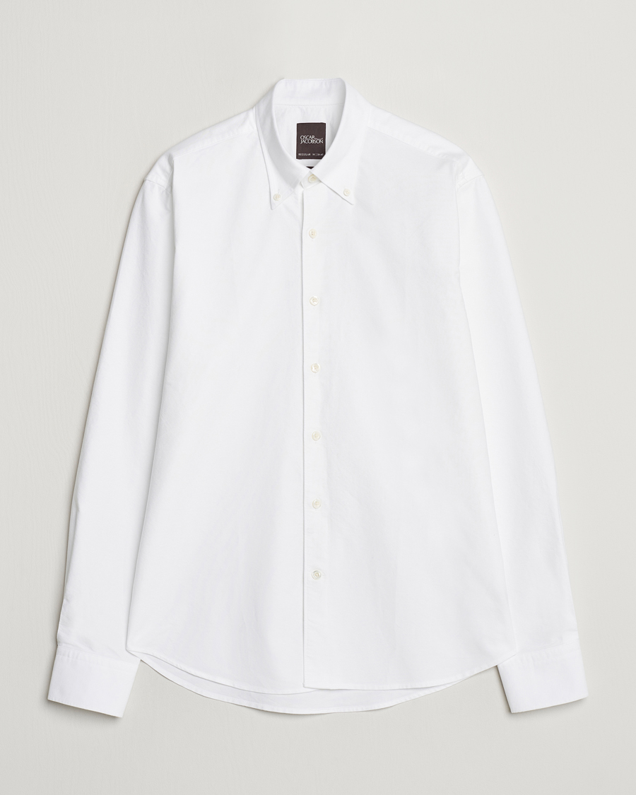 Herren | Hemden | Oscar Jacobson | Reg Fit BD Casual Oxford Optical White