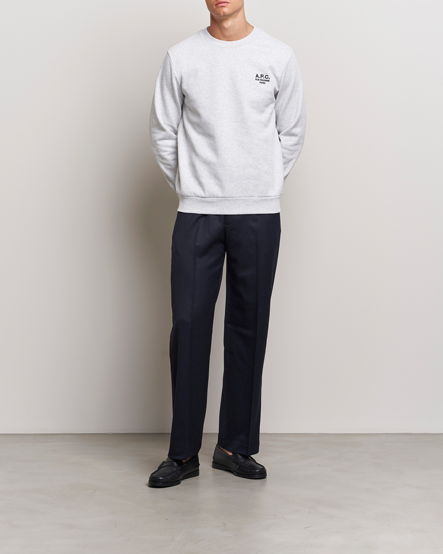 Herren | Pullover | A.P.C. | Rue Madame Sweatshirt Heather Grey/Black