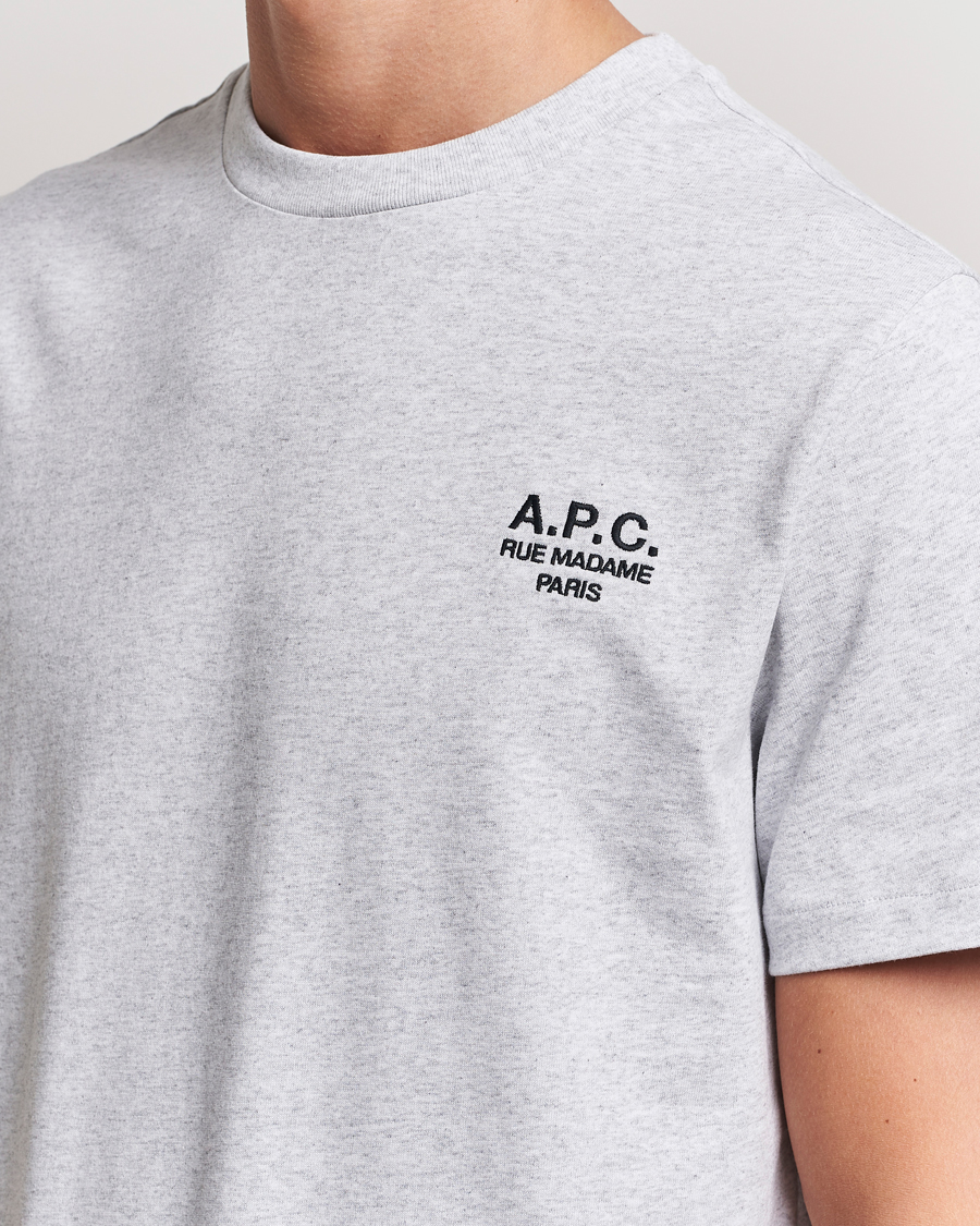 Herren | T-Shirts | A.P.C. | Rue Madame T-Shirt Heather Grey