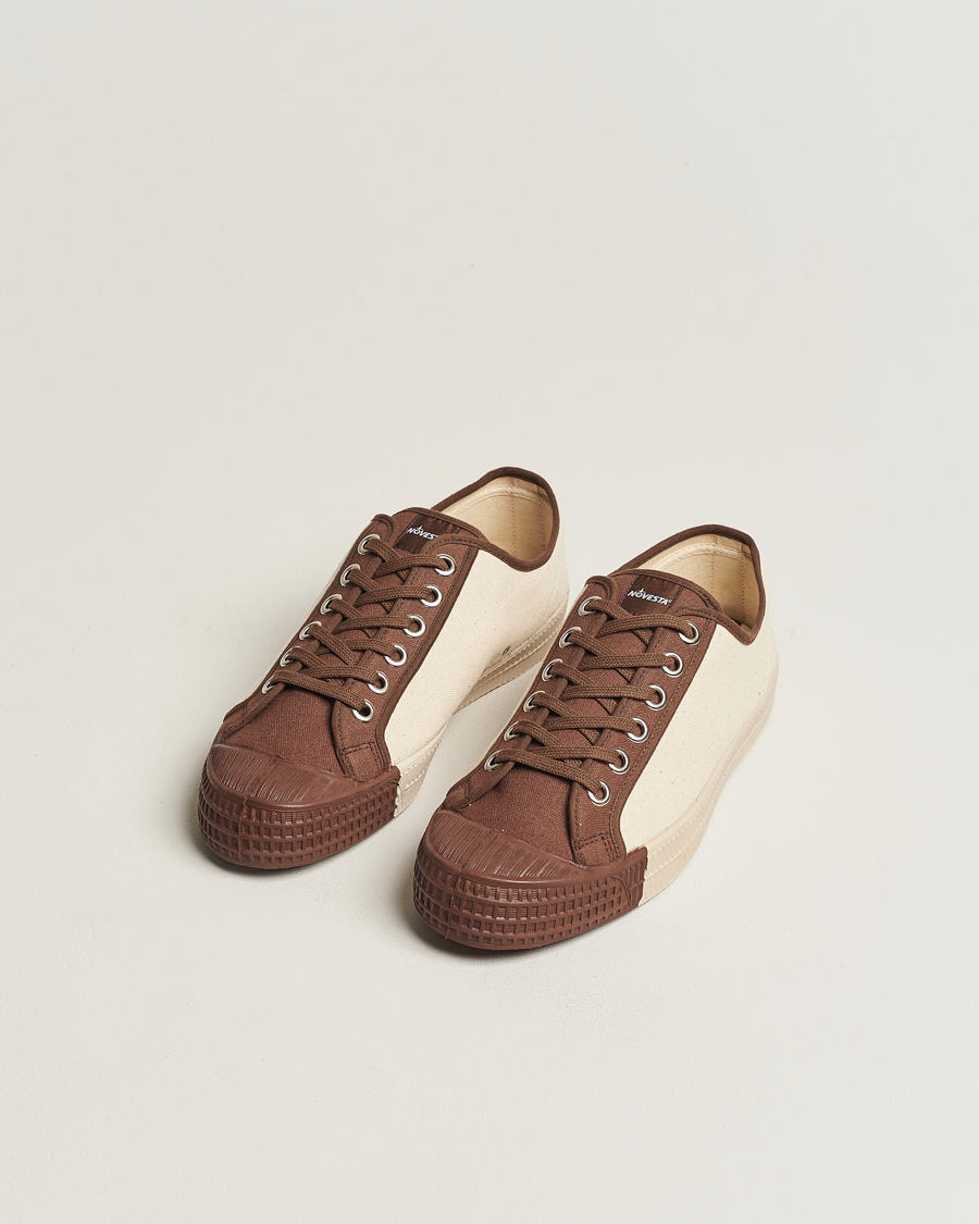 Herr |  | Novesta | Star Master Coloured Toe Sneaker Brown/Wheat