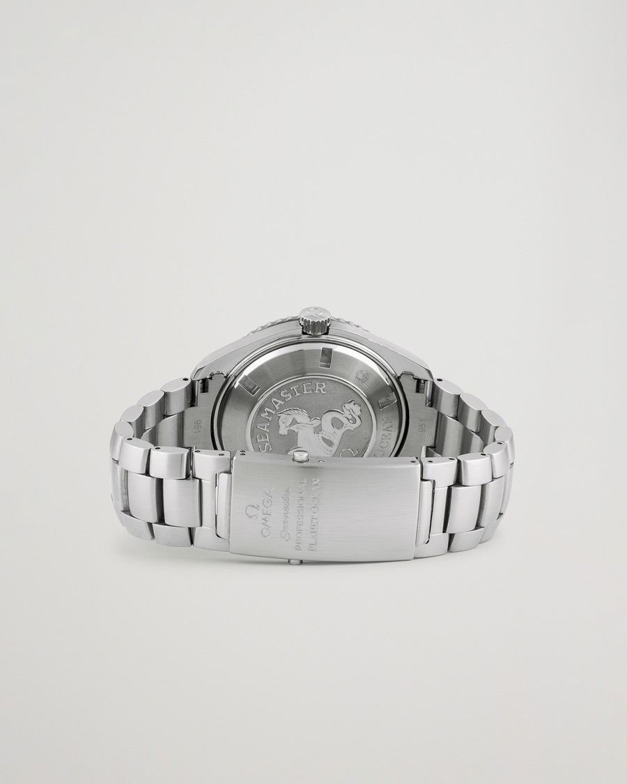Herren | Omega Pre-Owned Seamaster Planet Ocean 2200.50.00 Steel Black Silver | Omega Pre-Owned | Seamaster Planet Ocean 2200.50.00 Steel Black Silver