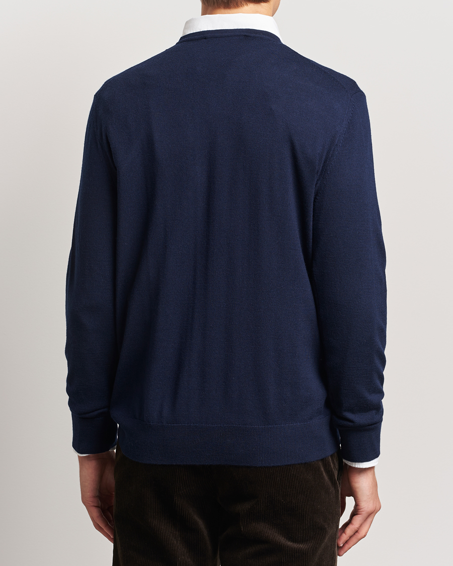 Herren | Pullover | Charles Tyrwhitt | Pure Merino Crew Neck Jumper Navy
