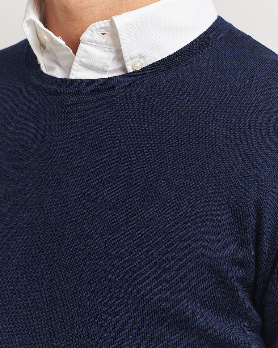 Herren | Pullover | Charles Tyrwhitt | Pure Merino Crew Neck Jumper Navy