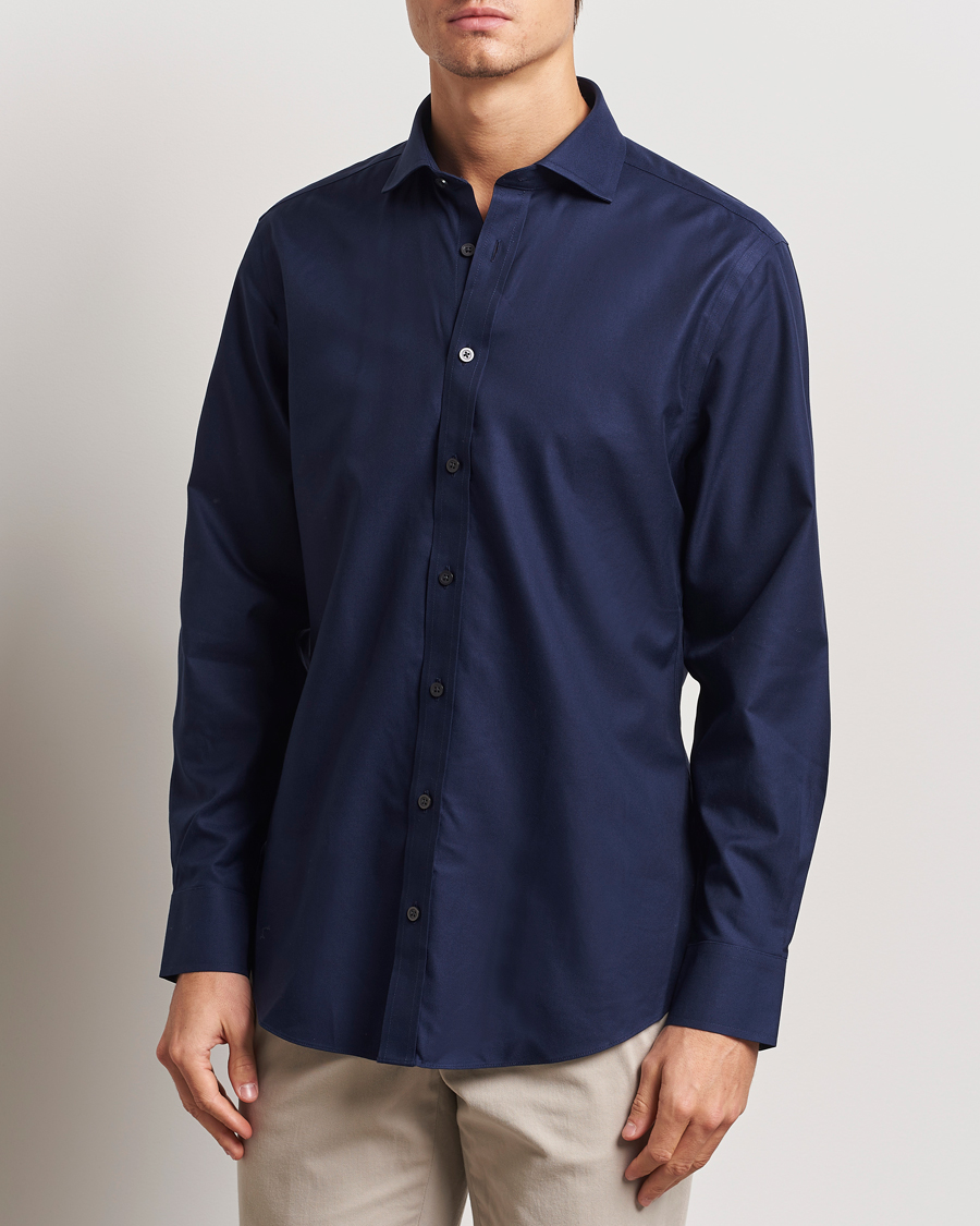 Herren | Hemden | Charles Tyrwhitt | Slim Fit Non Iron Cotton Twill Shirt Navy
