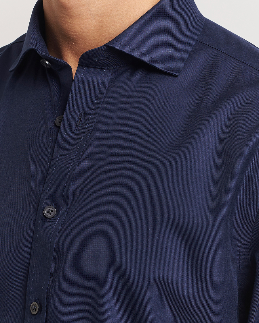 Herren | Hemden | Charles Tyrwhitt | Slim Fit Non Iron Cotton Twill Shirt Navy