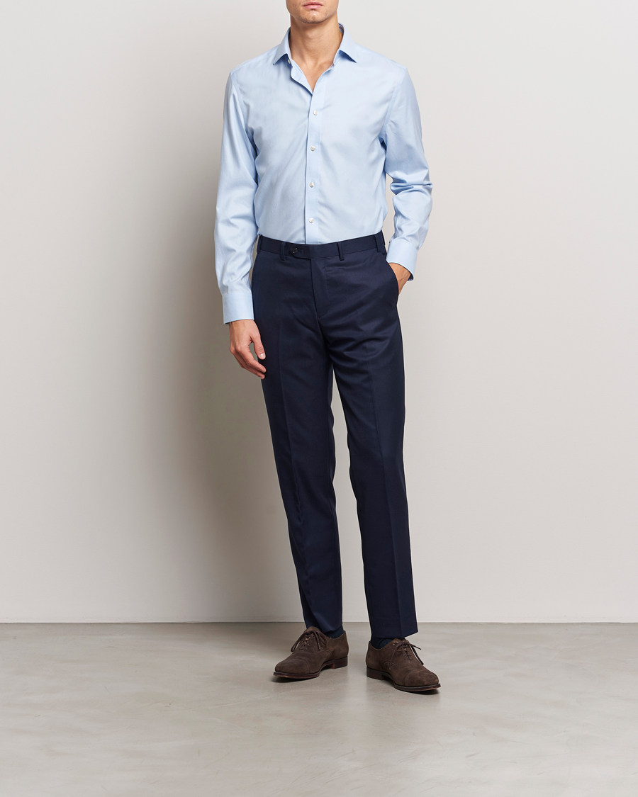 Herren | Hemden | Charles Tyrwhitt | Slim Fit Non Iron Cotton Twill Shirt Sky Blue