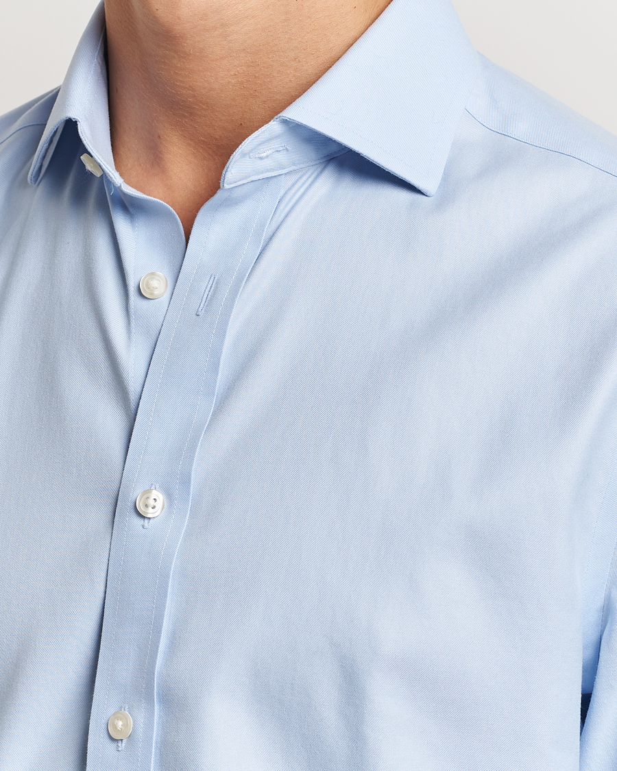 Herren | Hemden | Charles Tyrwhitt | Slim Fit Non Iron Cotton Twill Shirt Sky Blue