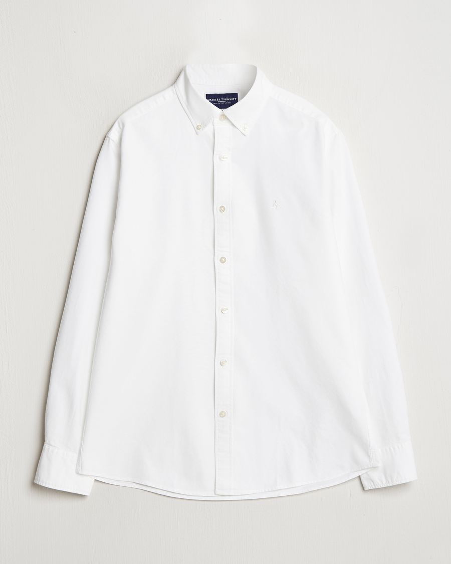 Herren | Hemden | Charles Tyrwhitt | Button Down Stretch Oxford Shirt White