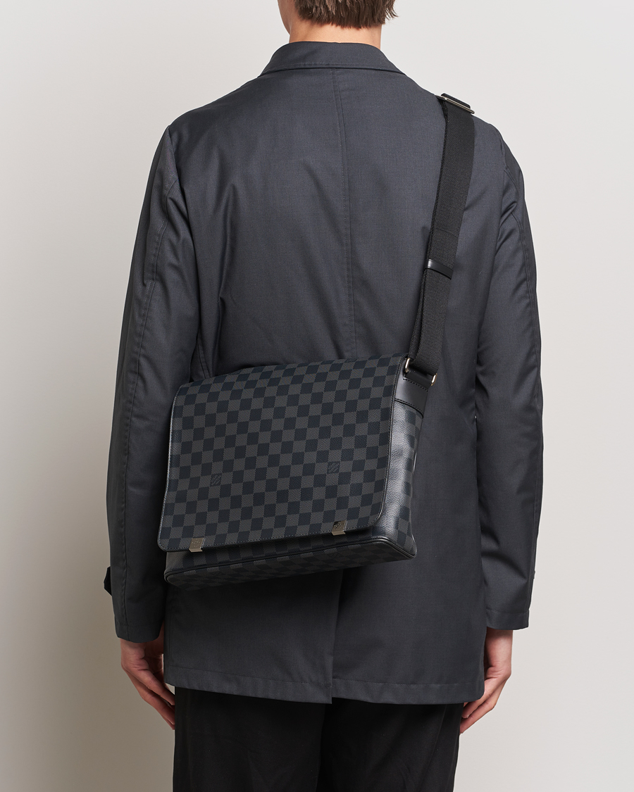 Herren | Pre-Owned & Vintage Bags | Louis Vuitton Pre-Owned | District PM Messenger Bag Damier Graphite