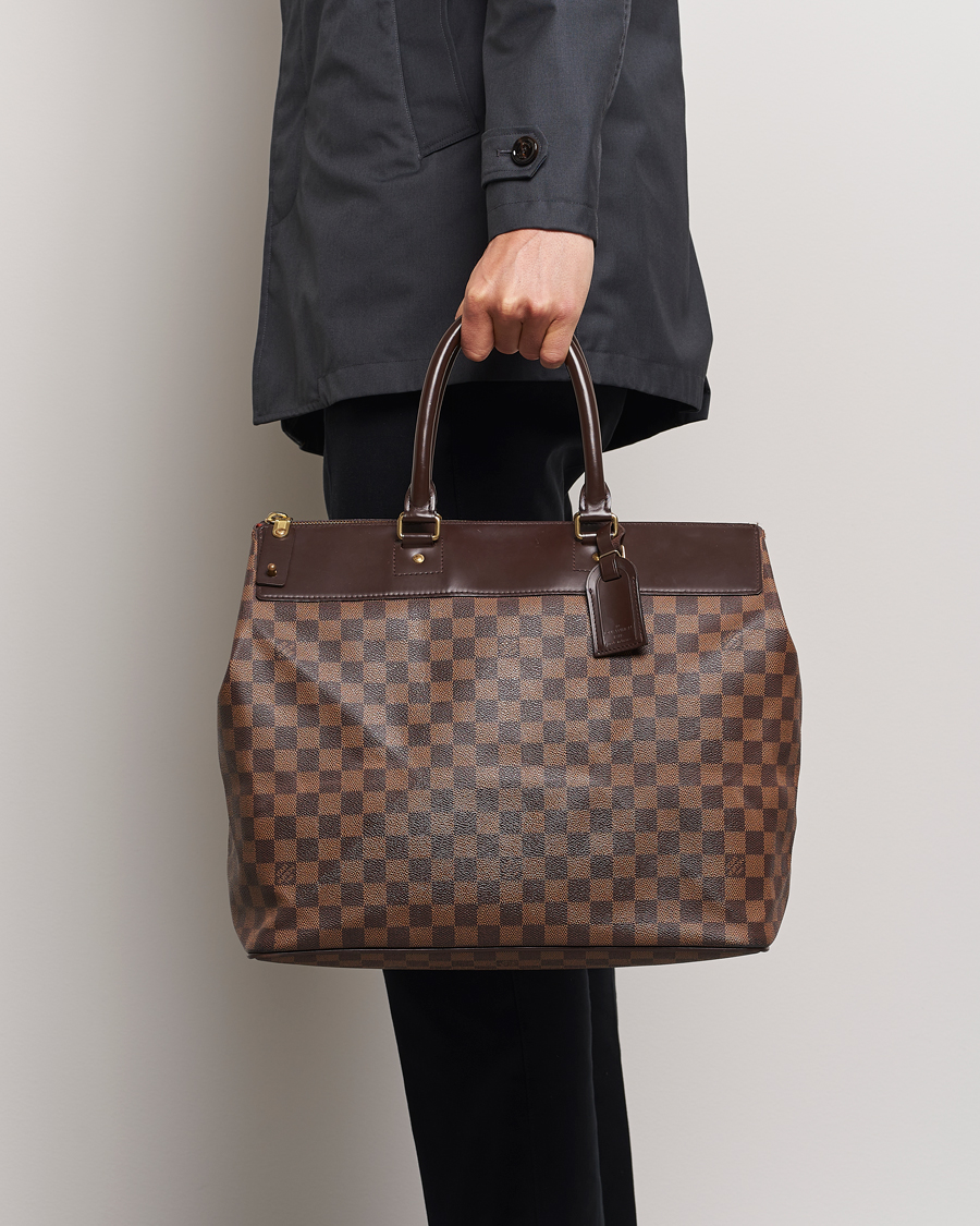 Herren | Pre-Owned & Vintage Bags | Louis Vuitton Pre-Owned | Greenwich PM Weekendbag Damier Ebene
