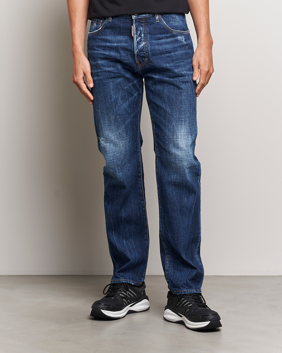 Herr | Nya produktbilder | Dsquared2 | 642 Loose Jeans Medium Blue
