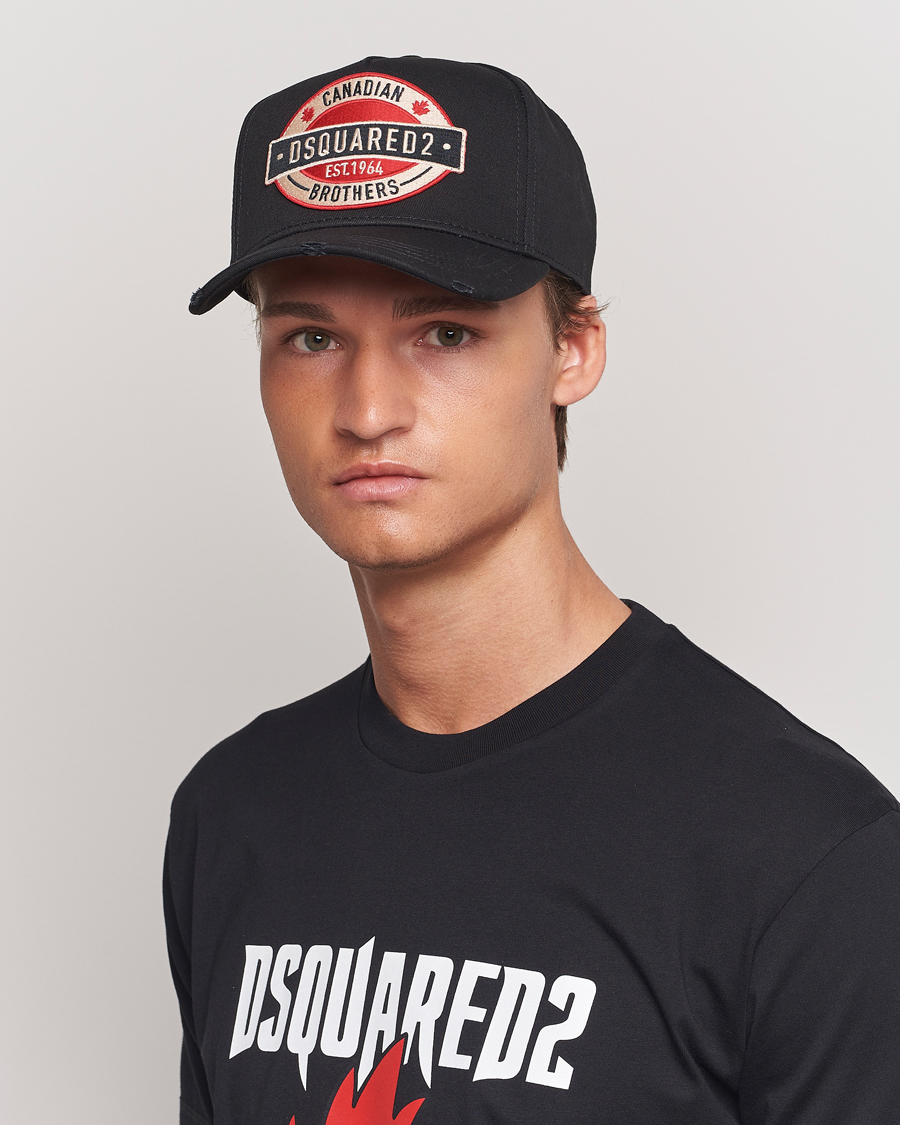 Men |  | Dsquared2 | Brothers Logo Baseball Cap Black