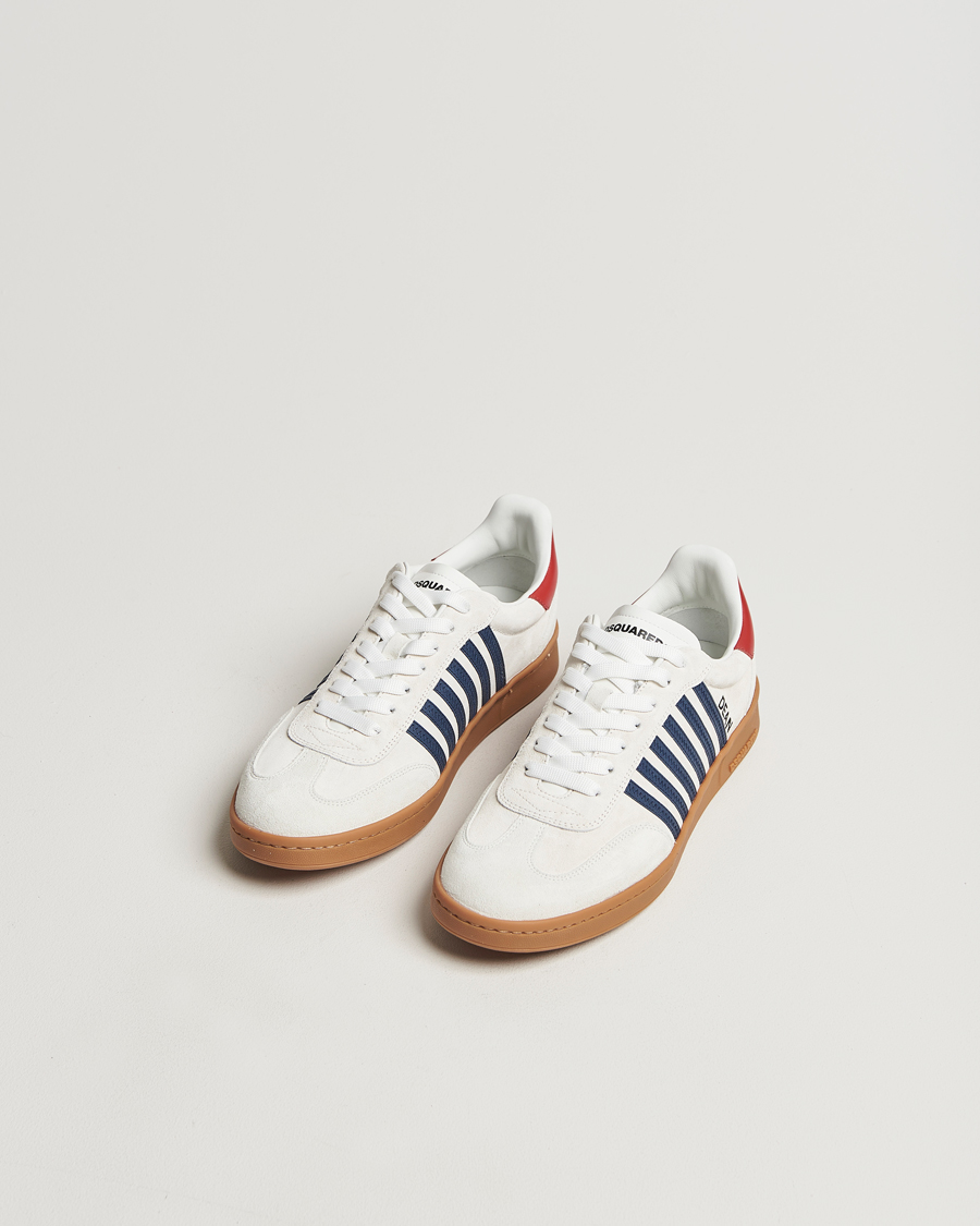 Herren | Dsquared2 Boxer Sneakers White/Blue | Dsquared2 | Boxer Sneakers White/Blue