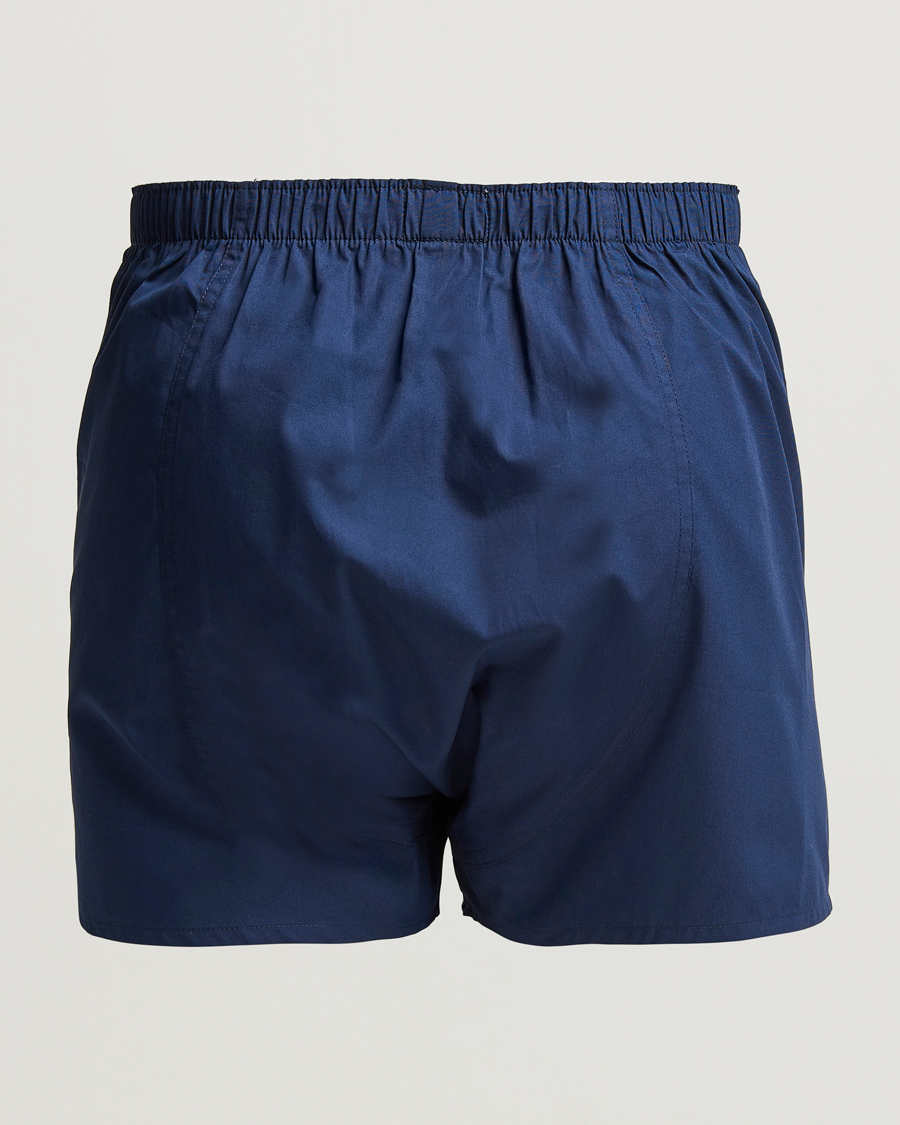 Herren | Unterhosen | Sunspel | Classic Woven Cotton Boxer Shorts Navy