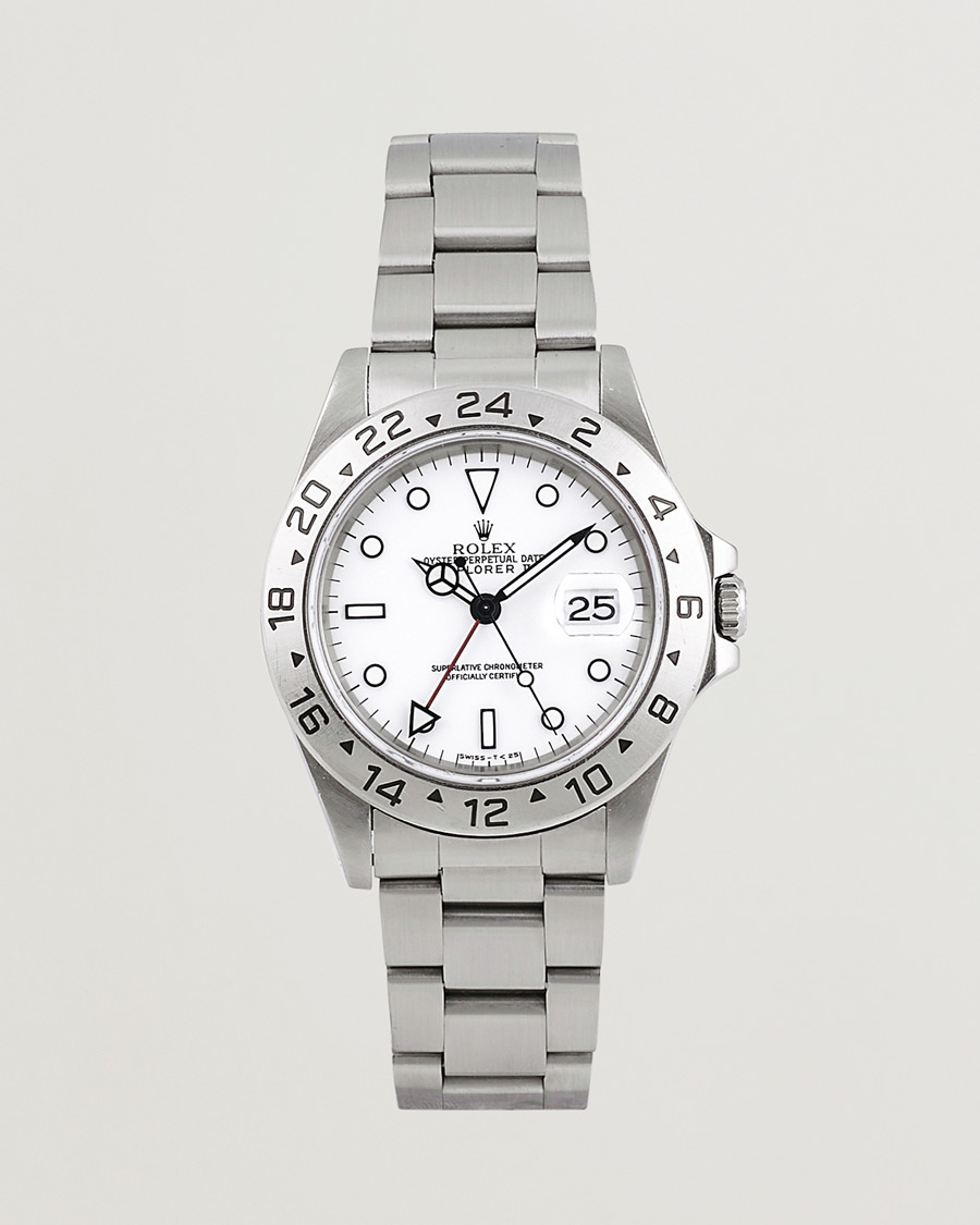 Herren | Rolex Pre-Owned Explorer II 16570 Silver | Rolex Pre-Owned | Explorer II 16570 Silver