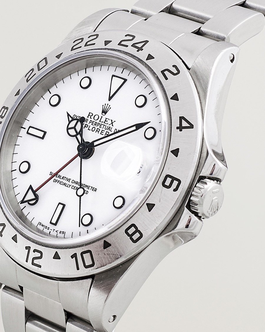 Herren | Rolex Pre-Owned Explorer II 16570 Silver | Rolex Pre-Owned | Explorer II 16570 Silver