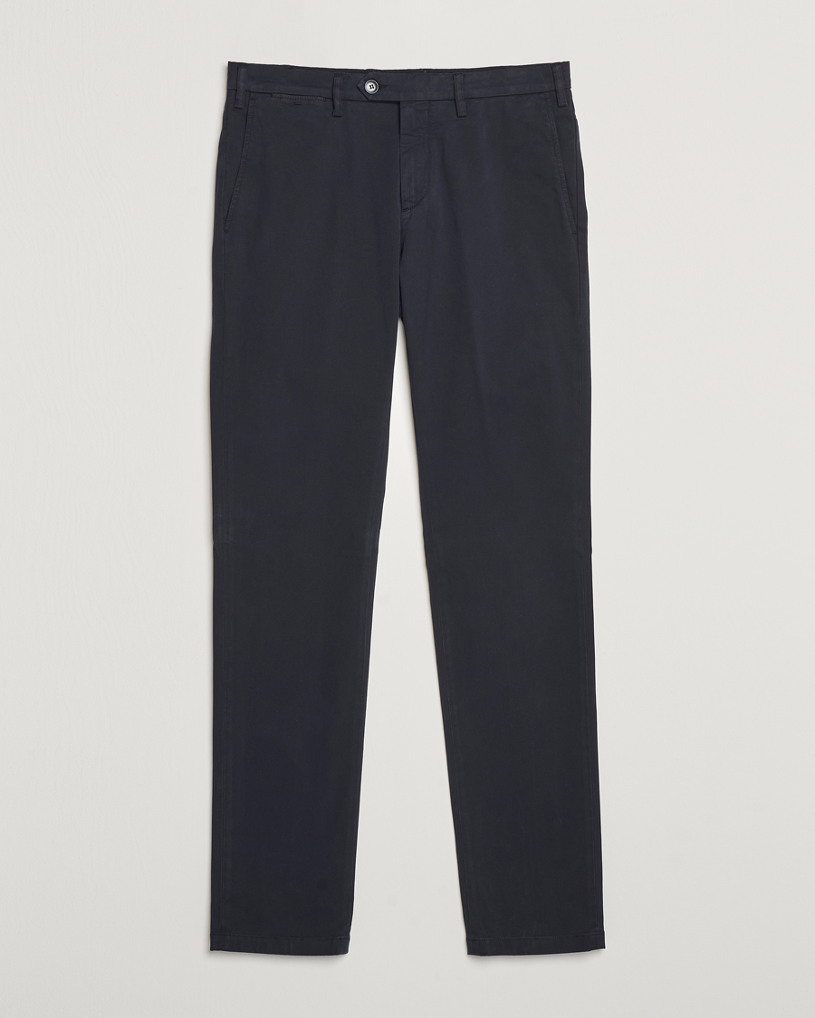 Herren | Hosen | Canali | Cotton Stretch Trousers Navy