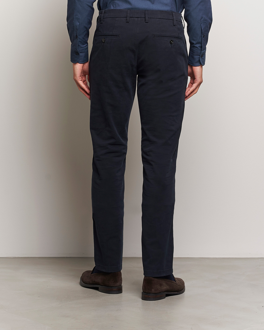 Herren | Hosen | Canali | Cotton Stretch Trousers Navy