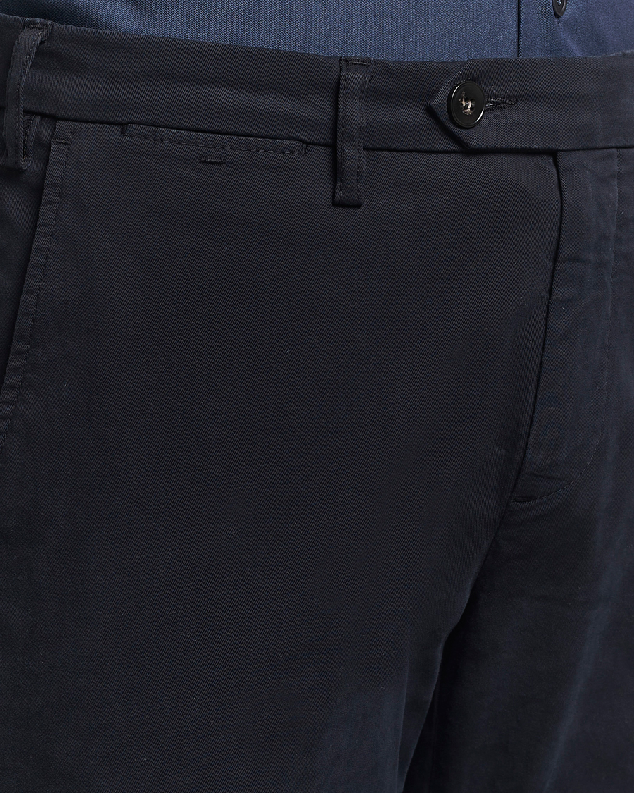 Herren | Hosen | Canali | Cotton Stretch Trousers Navy