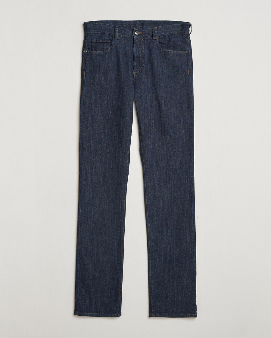 Herren | Jeans | Canali | Slim Fit Stretch Denim Dark Rinse