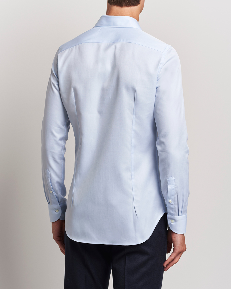 Herren | Hemden | Canali | Slim Fit Cotton Shirt Light Blue