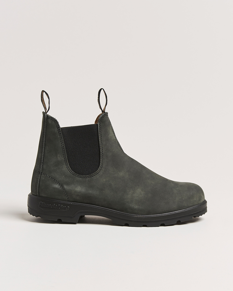 Herren | Boots | Blundstone | 587 Original Leather Chelsea Boot Rustic Black