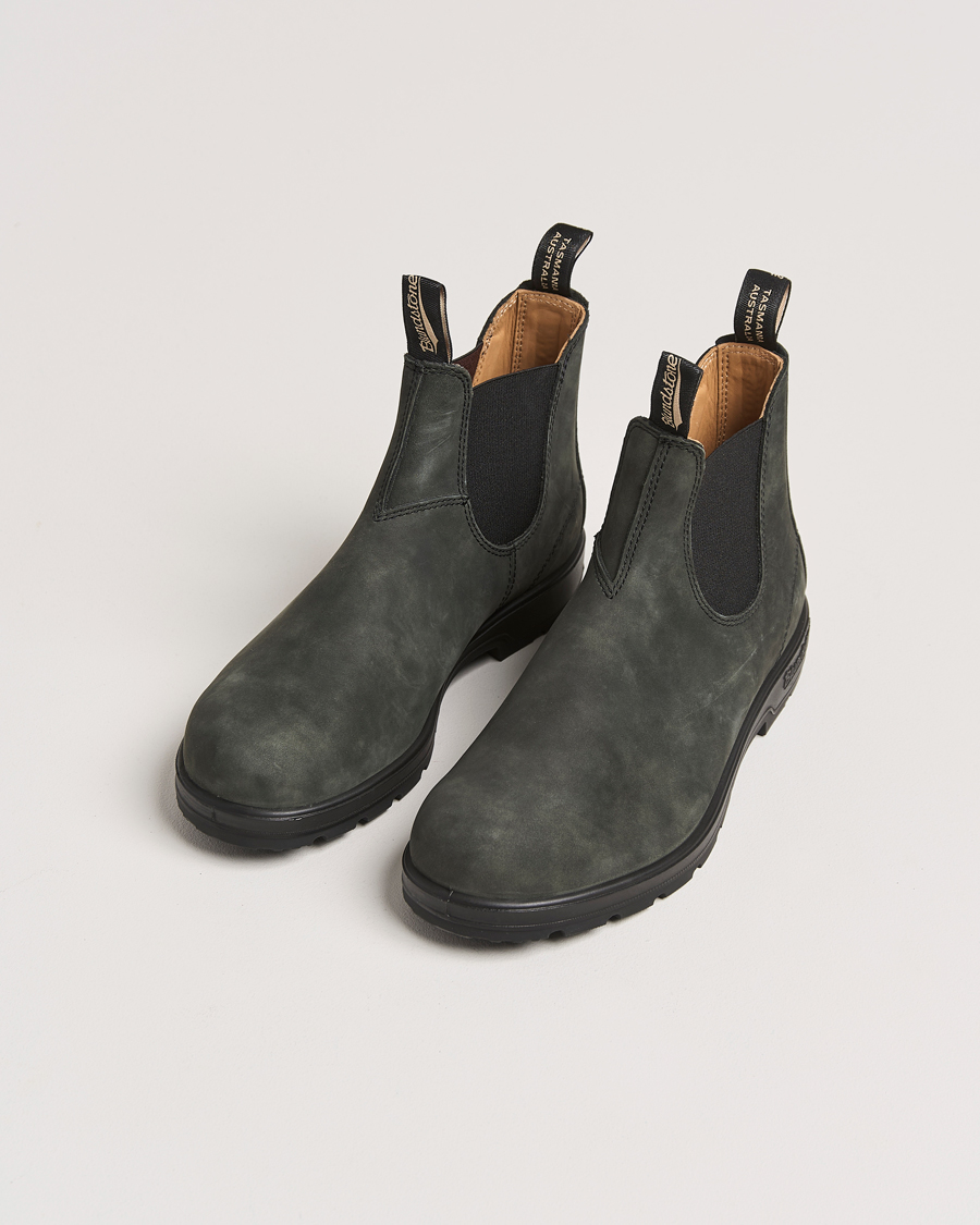 Herren | Boots | Blundstone | 587 Original Leather Chelsea Boot Rustic Black