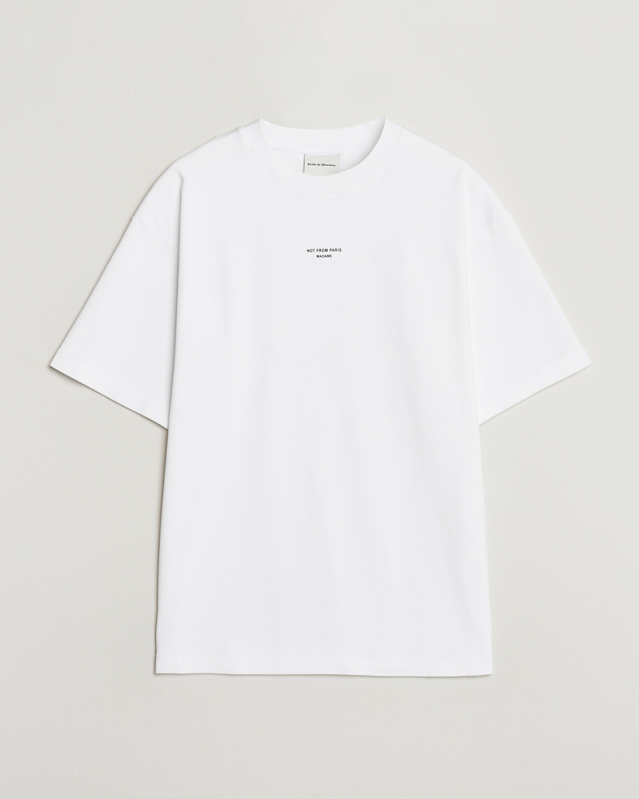 Herren | T-Shirts | Drôle de Monsieur | Classic Slogan T-Shirt Optic White
