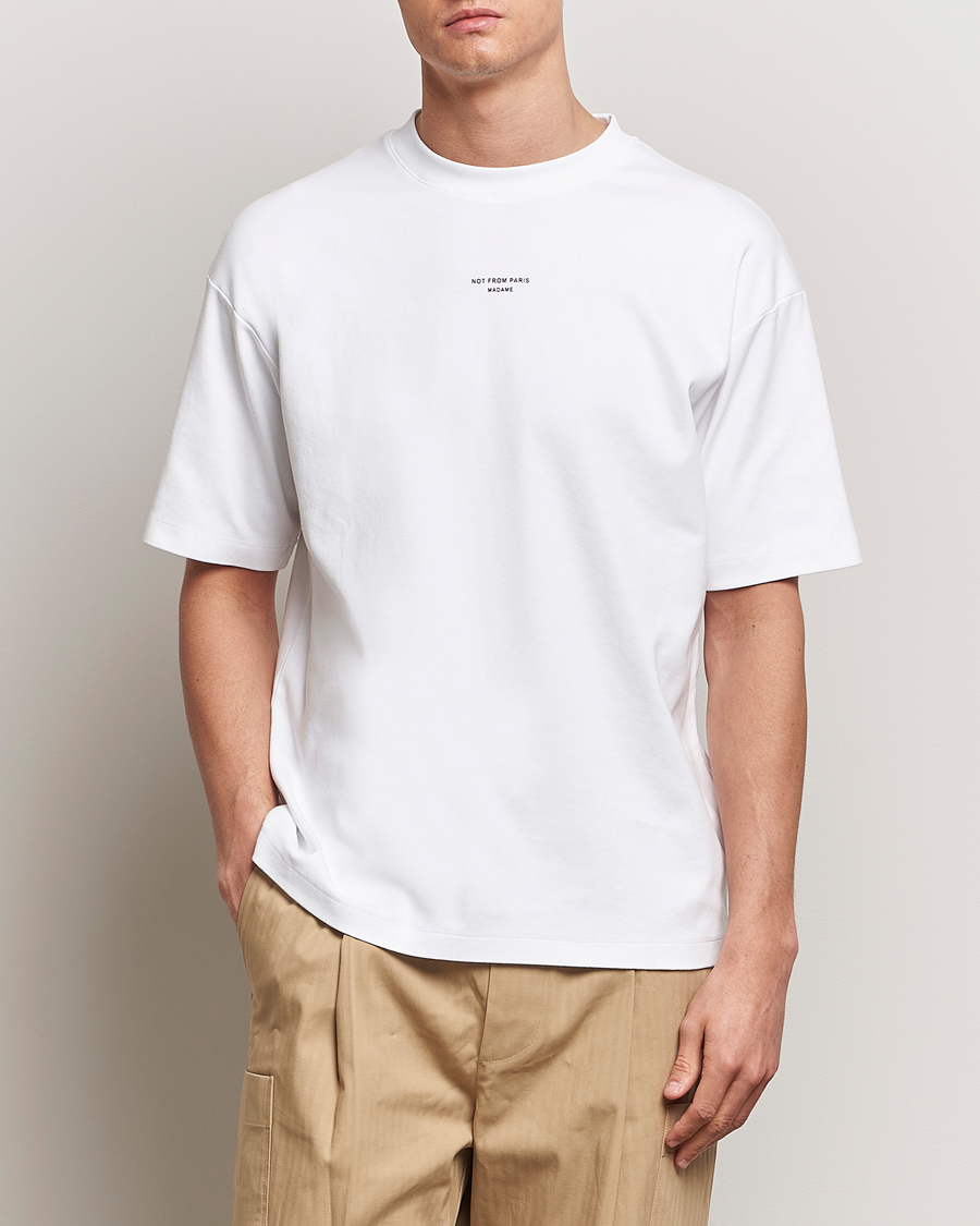 Men | Drôle de Monsieur | Drôle de Monsieur | Classic Slogan T-Shirt Optic White