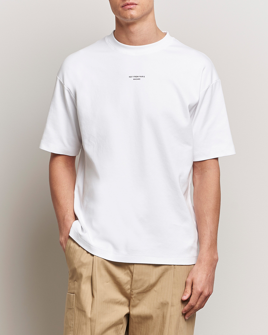 Herren | T-Shirts | Drôle de Monsieur | Classic Slogan T-Shirt Optic White
