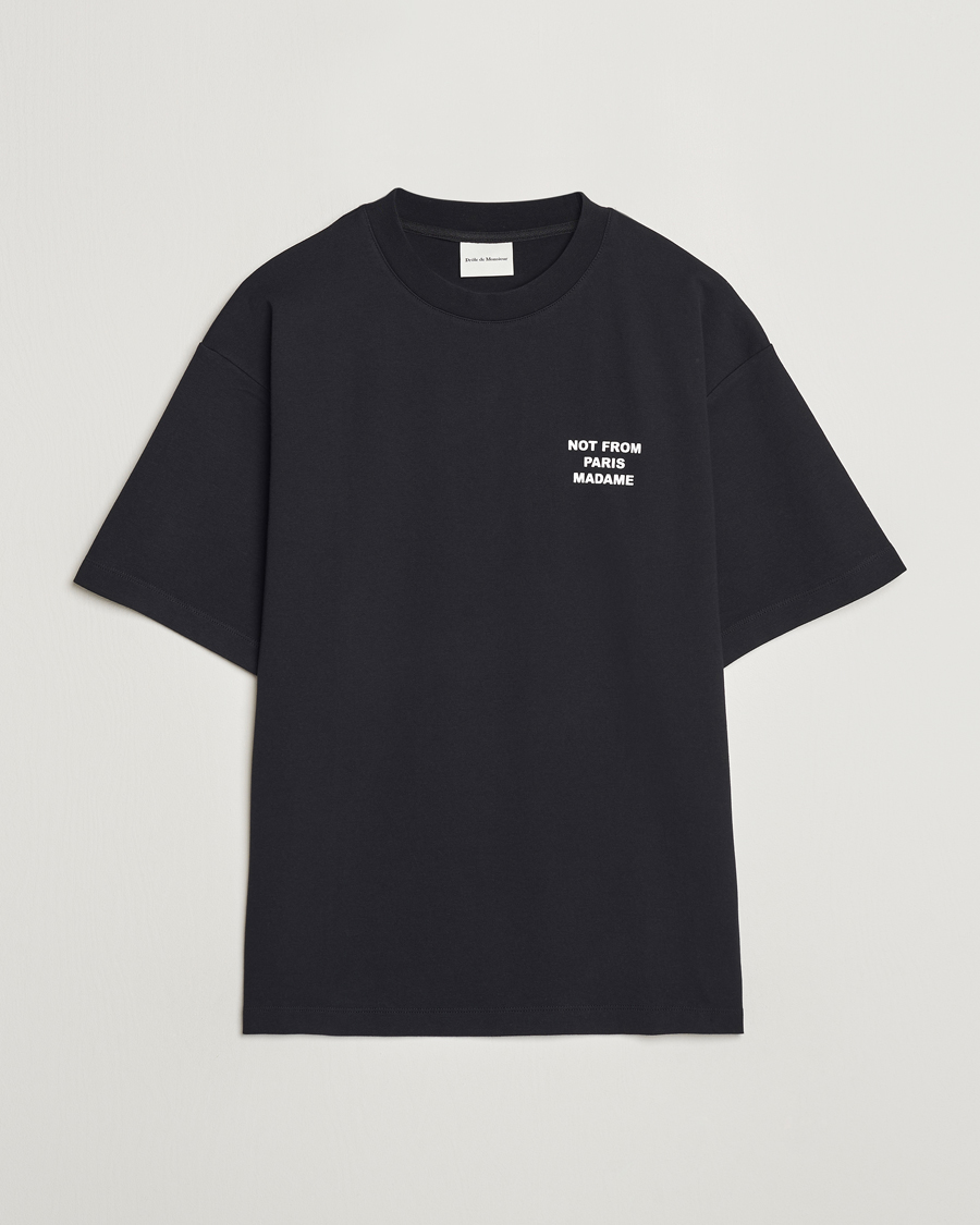 Herren | T-Shirts | Drôle de Monsieur | Slogan T-Shirt Black