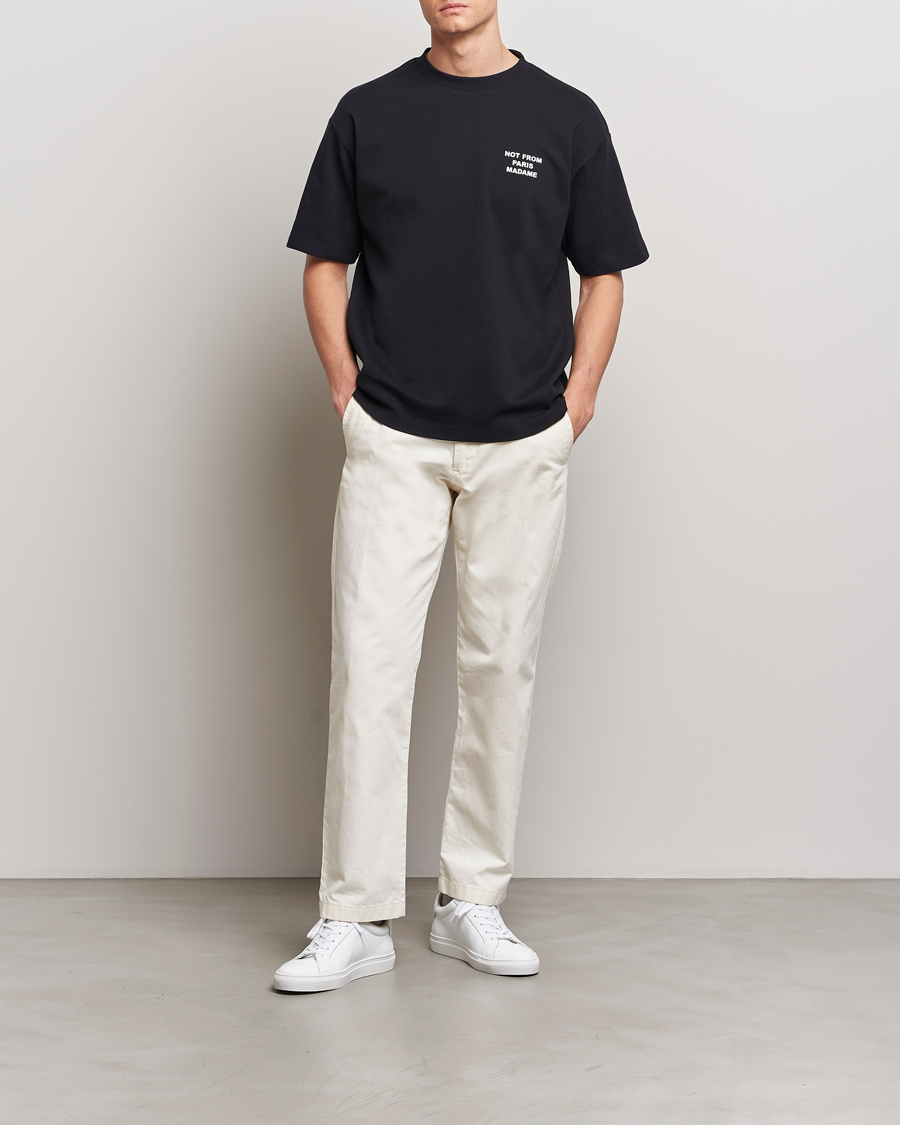 Herren | T-Shirts | Drôle de Monsieur | Slogan T-Shirt Black