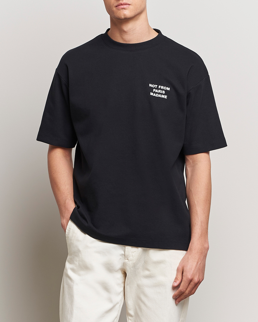 Herren | Neue Produktbilder | Drôle de Monsieur | Slogan T-Shirt Black