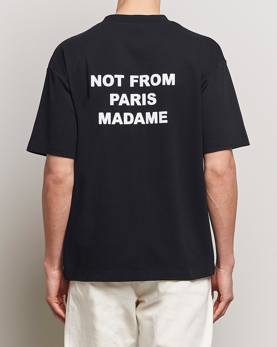Herren | T-Shirts | Drôle de Monsieur | Slogan T-Shirt Black