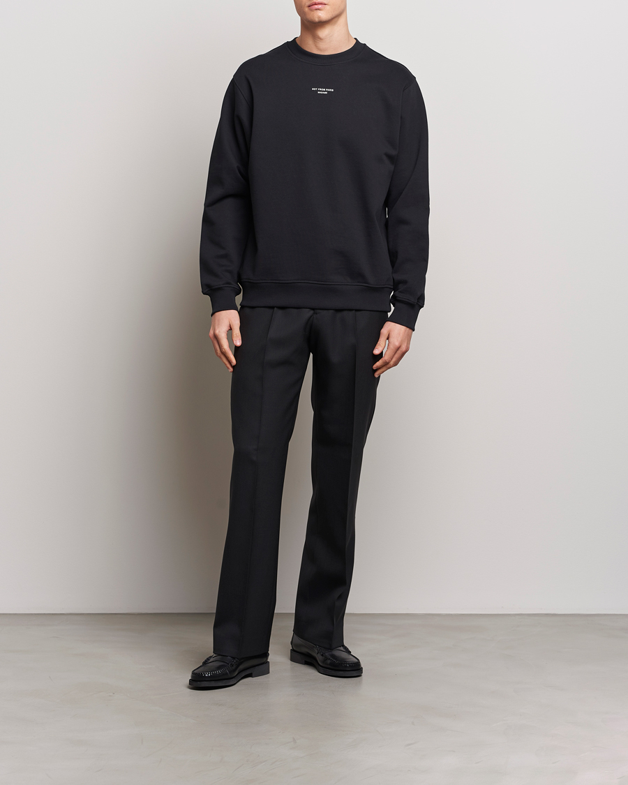 Herren | Pullover | Drôle de Monsieur | Classic Slogan Sweatshirt Black