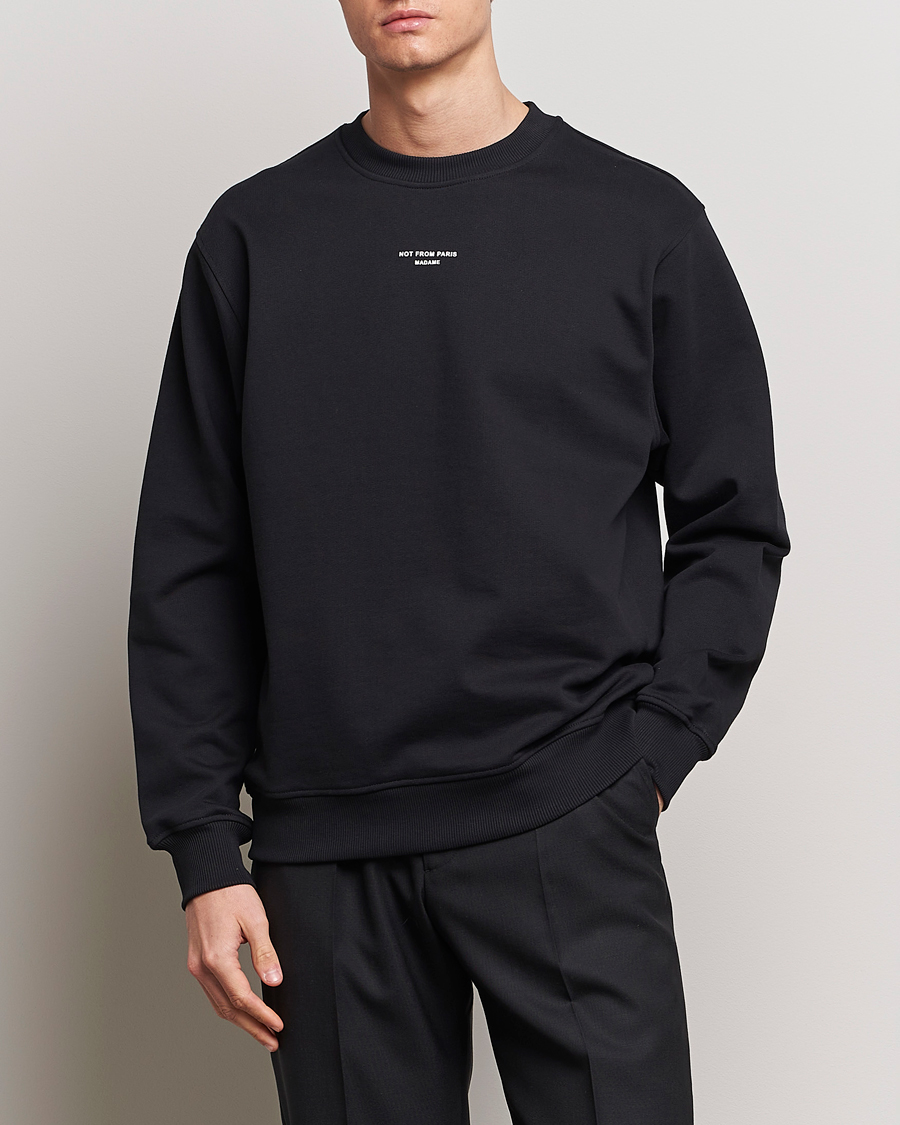 Men | Drôle de Monsieur | Drôle de Monsieur | Classic Slogan Sweatshirt Black