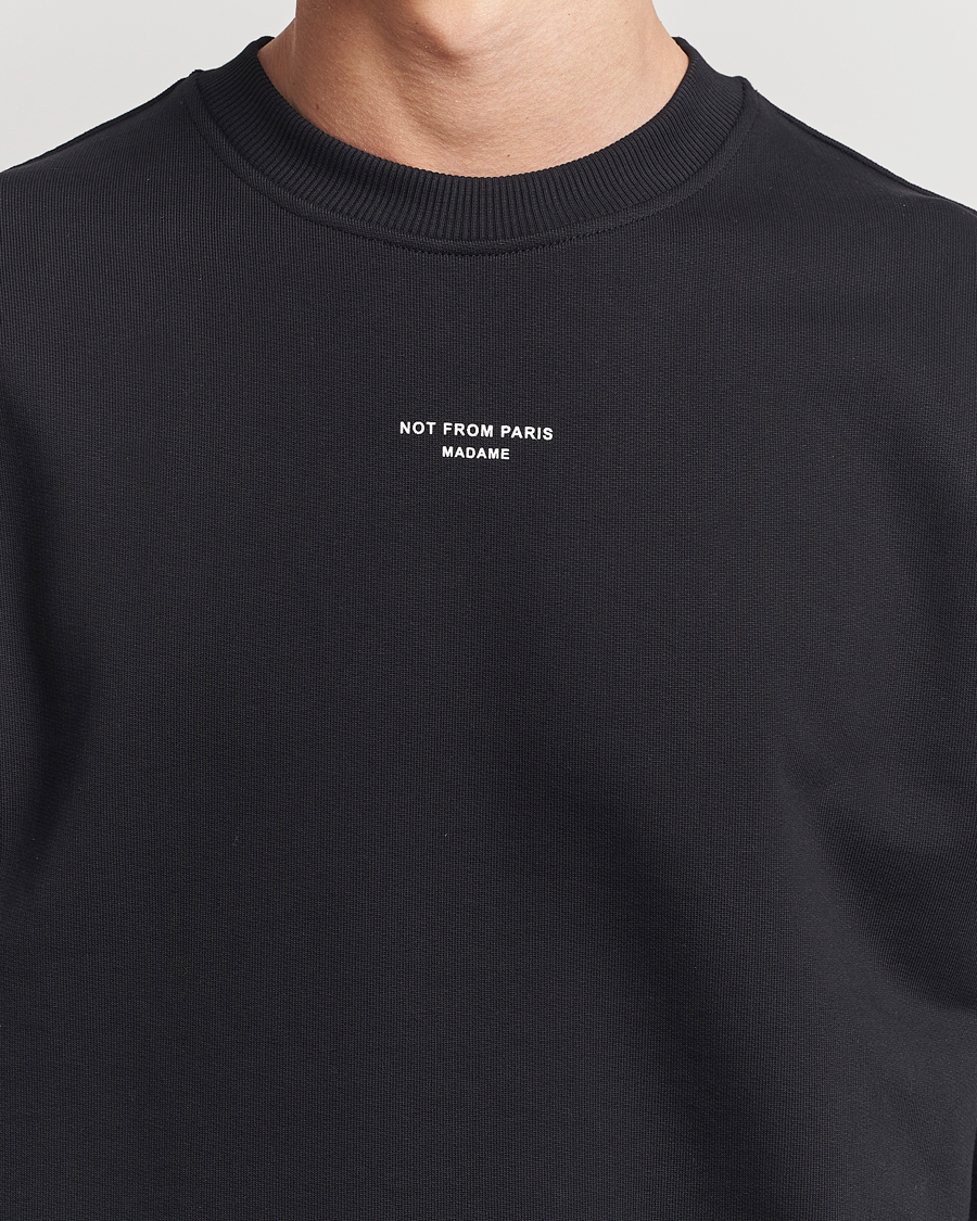 Herren | Pullover | Drôle de Monsieur | Classic Slogan Sweatshirt Black