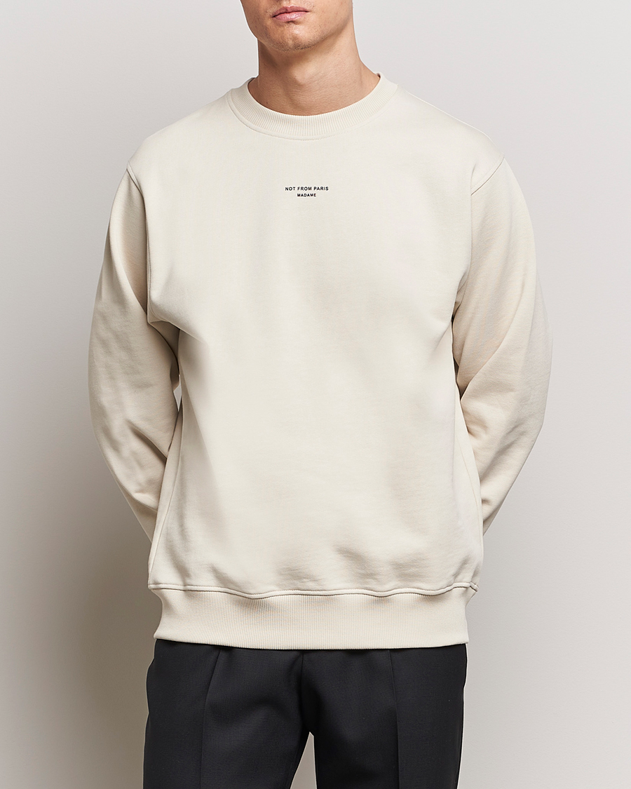 Men | Drôle de Monsieur | Drôle de Monsieur | Classic Slogan Sweatshirt Mastic