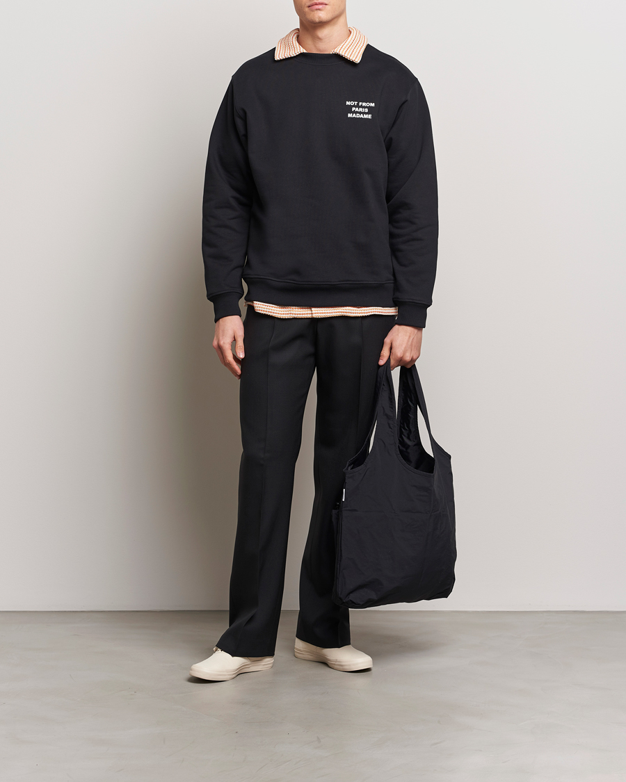 Herren | Pullover | Drôle de Monsieur | Slogan Sweatshirt Black