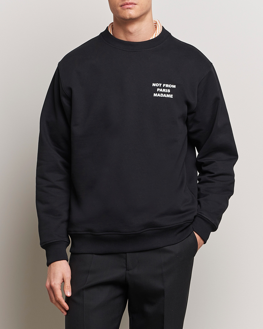 Herren | Pullover | Drôle de Monsieur | Slogan Sweatshirt Black