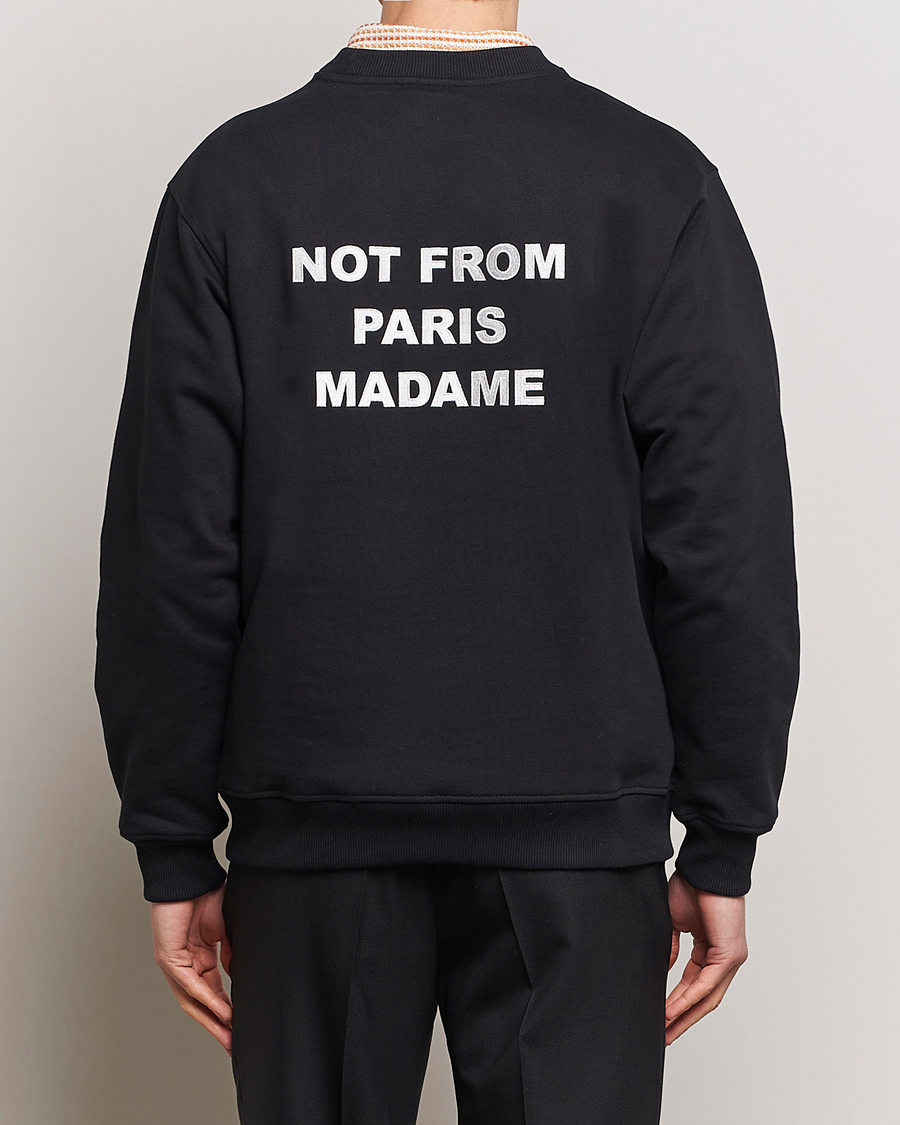 Herren | Pullover | Drôle de Monsieur | Slogan Sweatshirt Black
