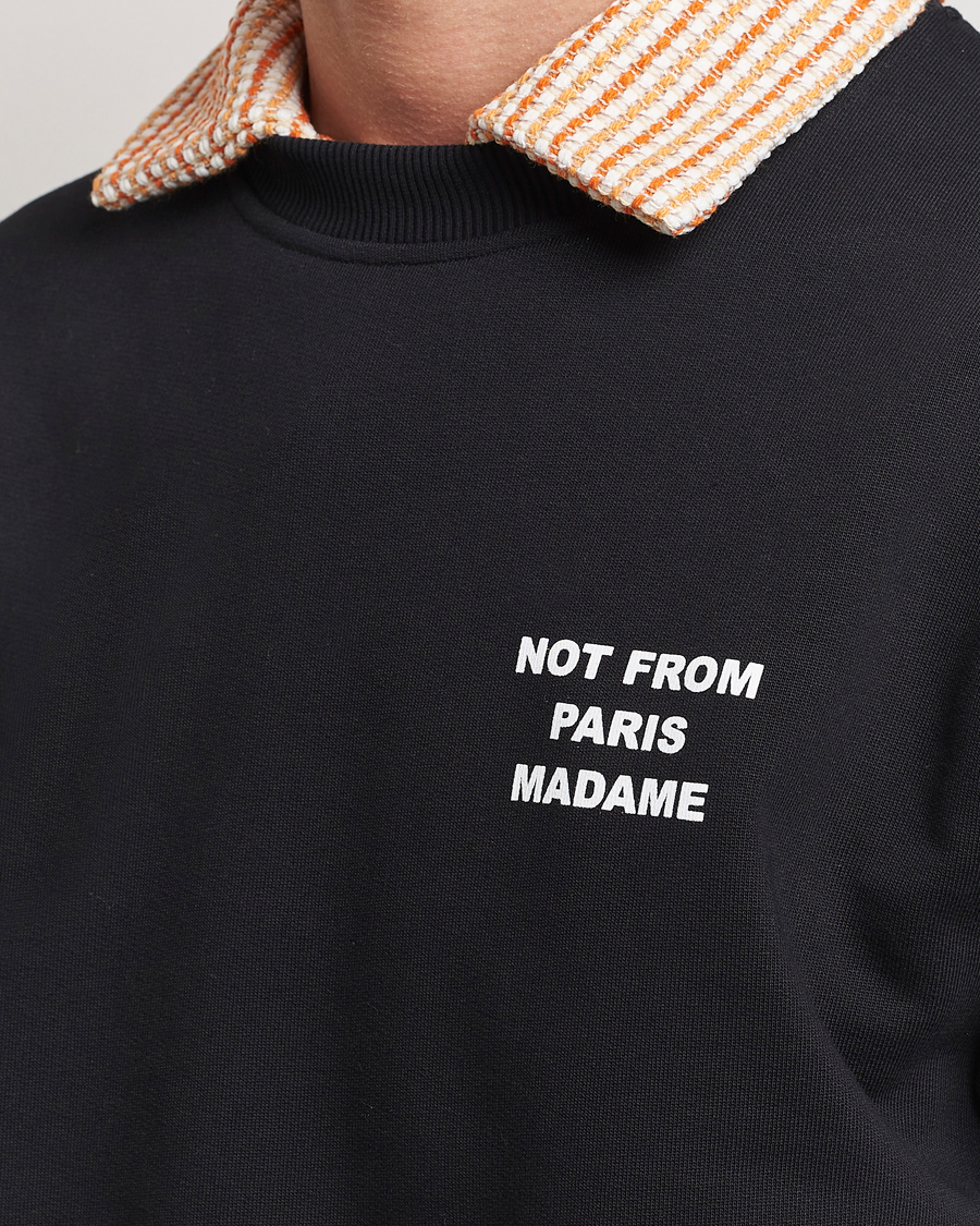 Herren | Pullover | Drôle de Monsieur | Slogan Sweatshirt Black