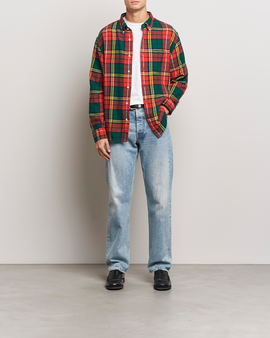 Herren | Hemden | GANT | Rel Herigate Twill Tartan Shirt Bright Red