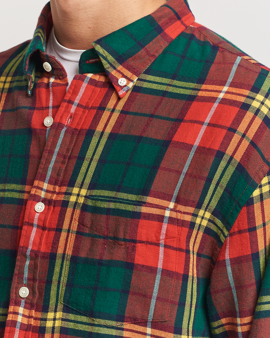 Herren | Hemden | GANT | Rel Herigate Twill Tartan Shirt Bright Red