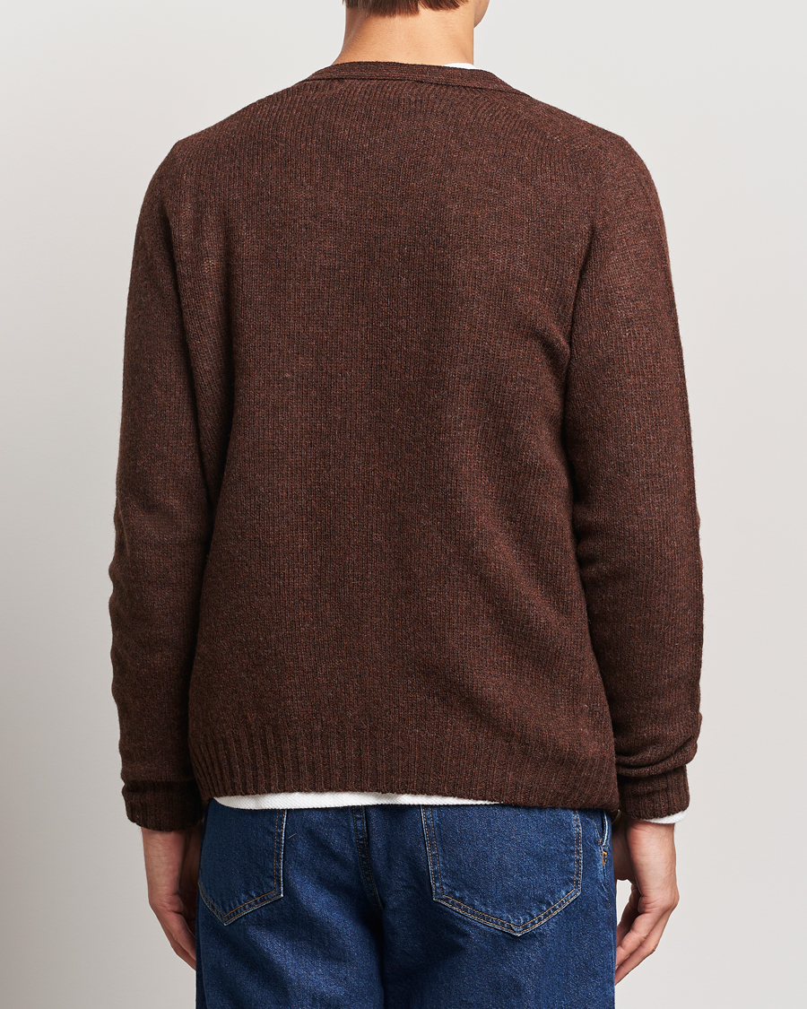Herren | Pullover | Harley Of Scotland | Supersoft Lambswool Cardigan Coffee