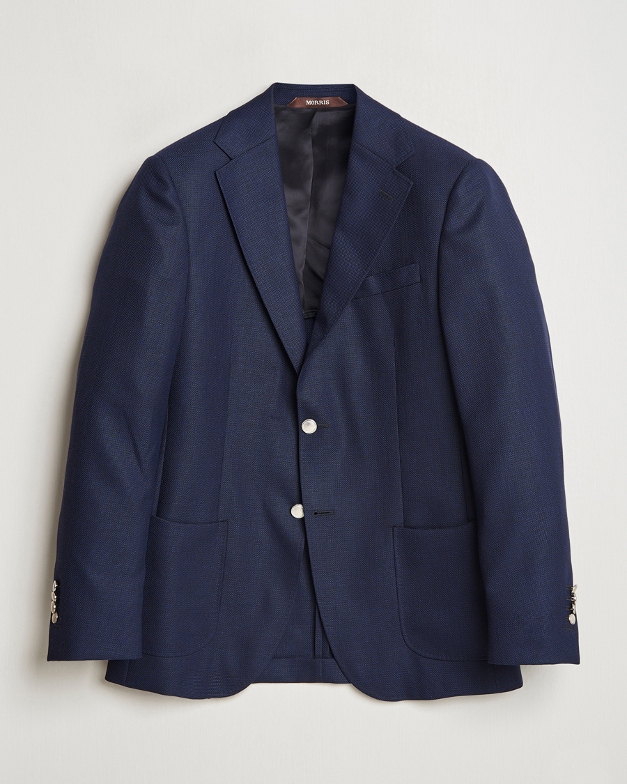Herren | Sakkos | Morris Heritage | Wool Hopsack Club Blazer Navy