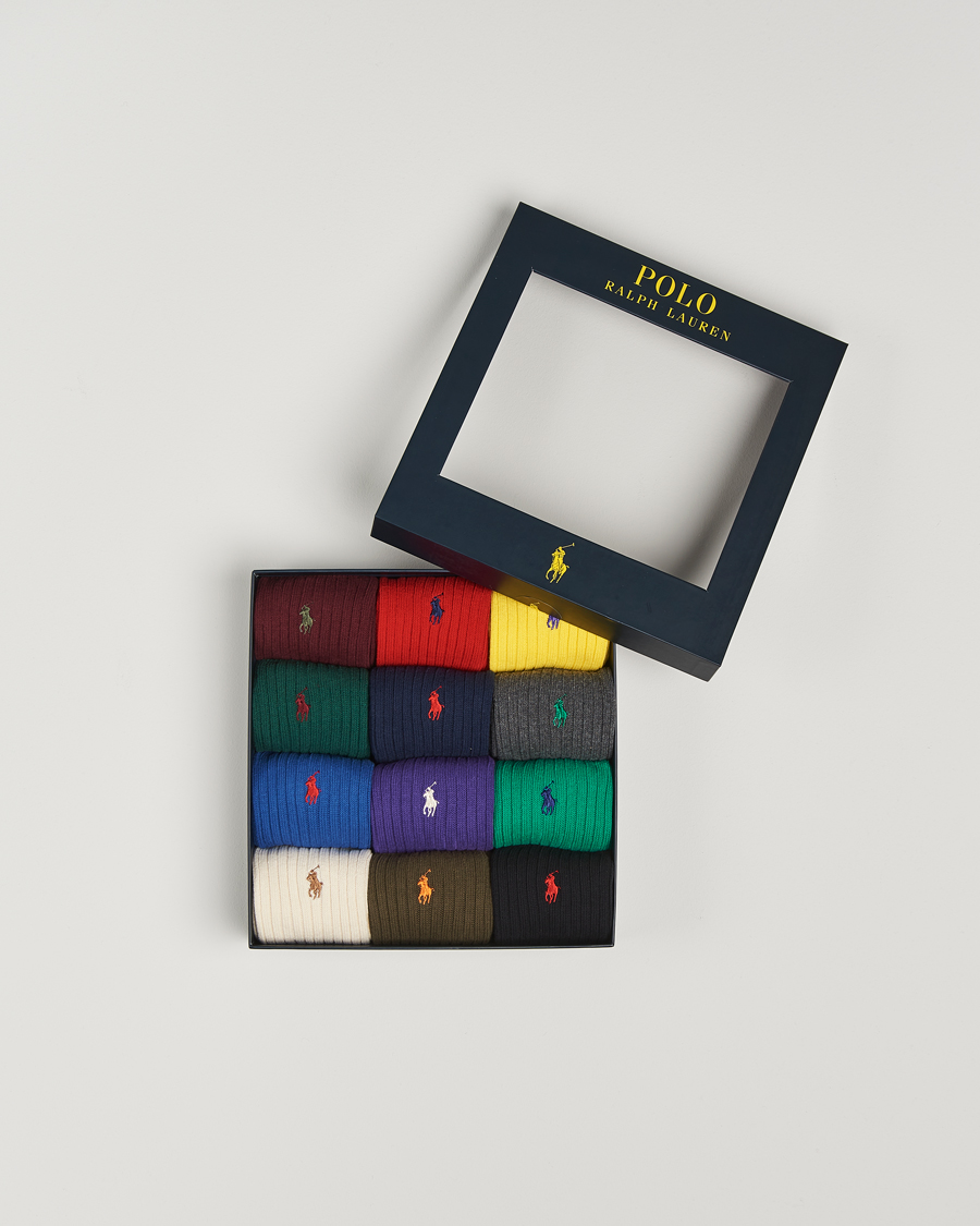 Herren | Unterwäsche | Polo Ralph Lauren | 12-Pack Gift Box Cotton Ribbed Socks