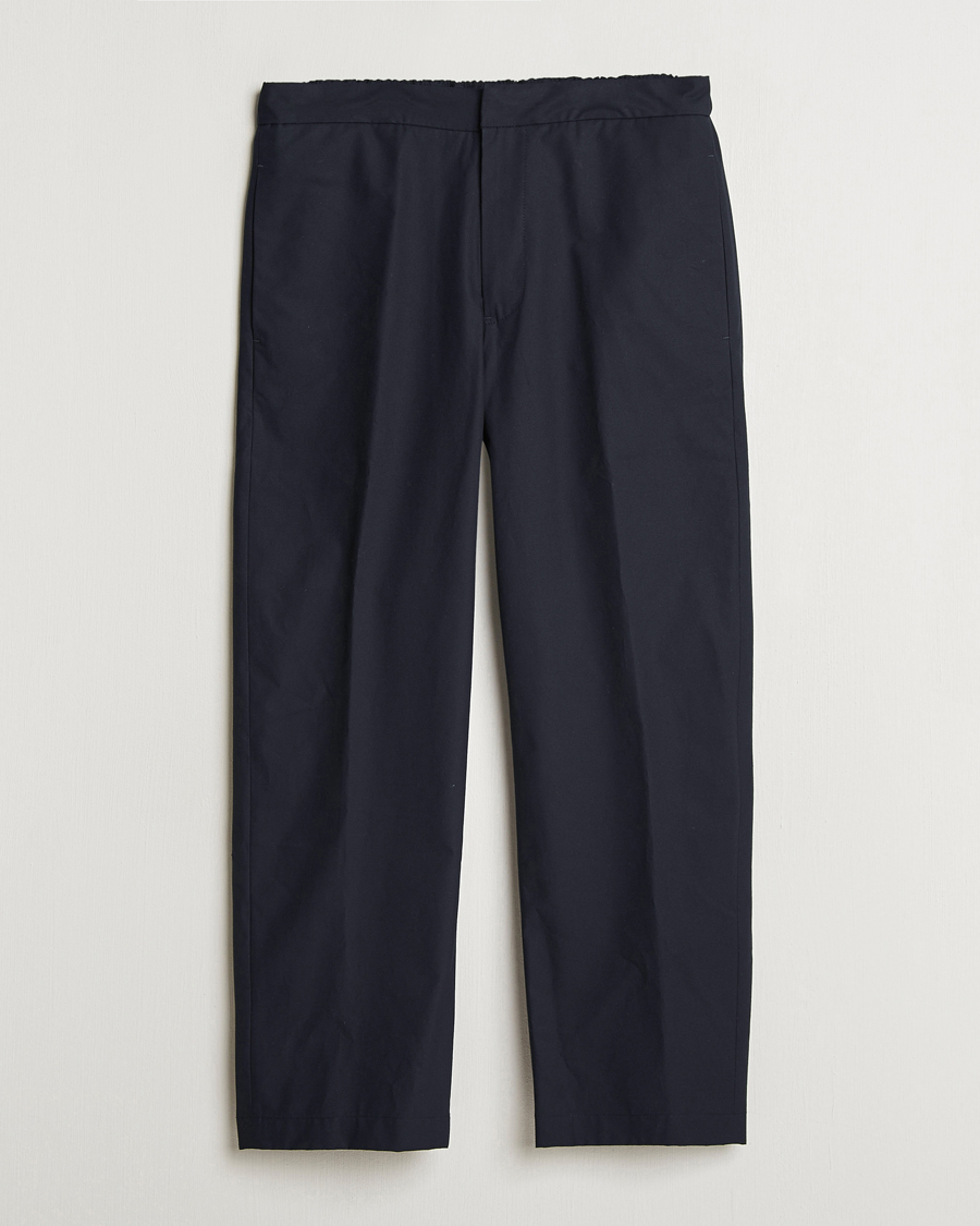 Herren | Hosen | Jil Sander | Water Repellent Cotton Drawstring Pants Navy