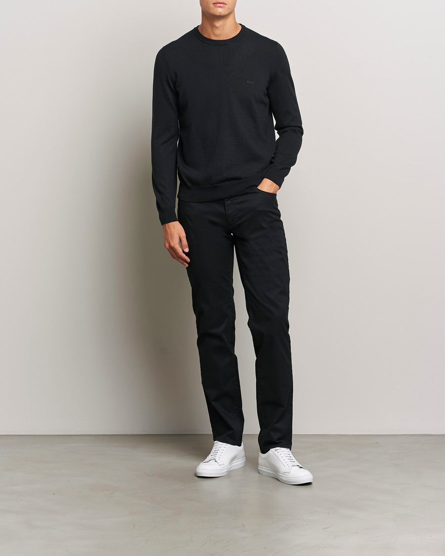 Herren | Hosen | Brax | Cadiz Cotton Satin 5-Pocket Pants Perma Black